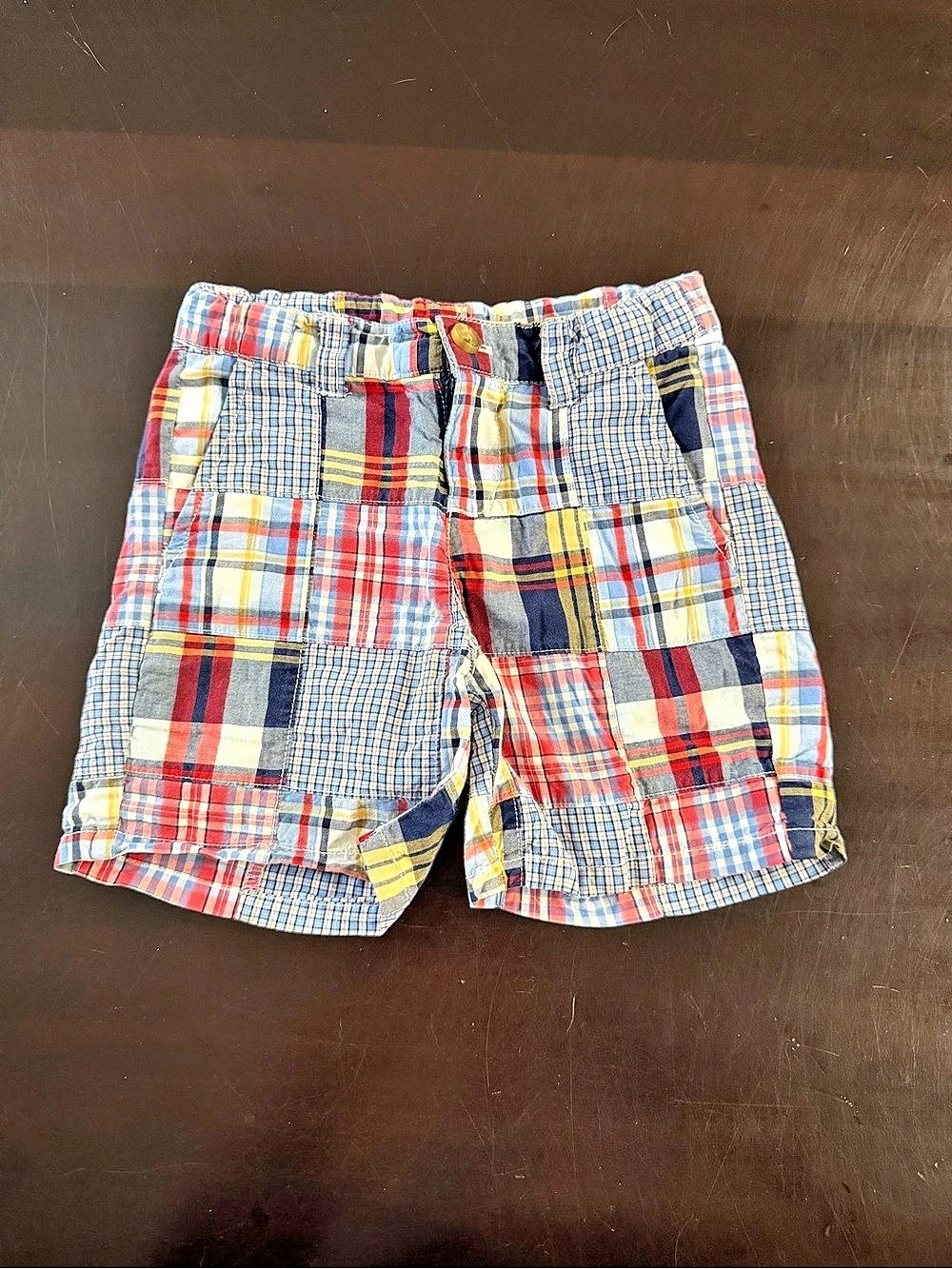 Janie and Jack Classic Reissue Patchwork Plaid Shorts Size 18-24 Months